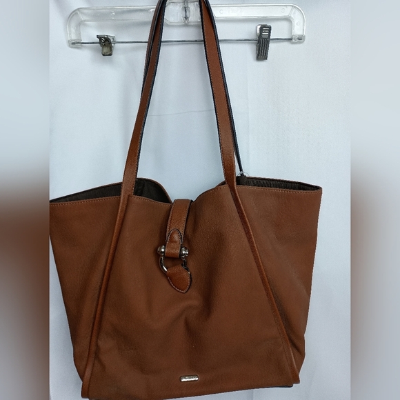 NWT CHAPS Classic Brown Tote with Luxurious Suede Texture - Picture 1 of 13